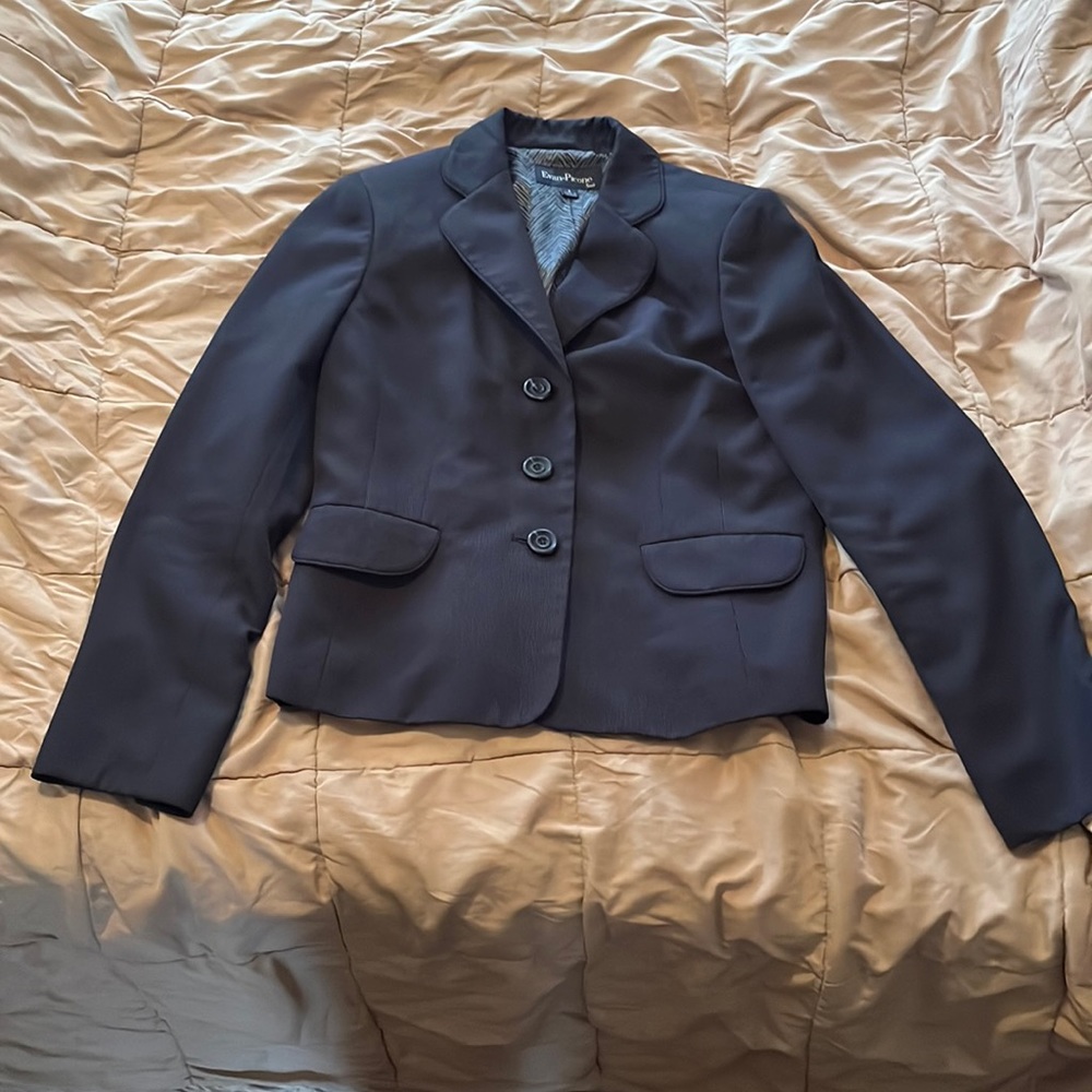Navy Blue Evan Picone Suit Jacket